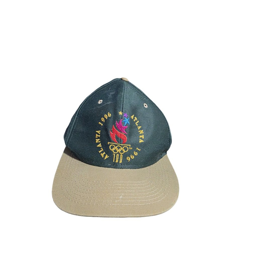 tlanta 1996 Olympics Hat One Size Green Beige